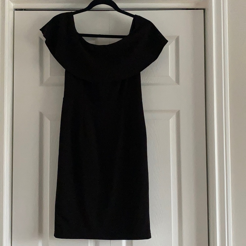Allyson Collection Black Off the Shoulder Dress (Size S)